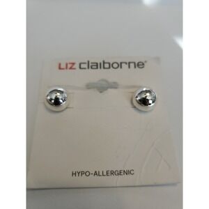 costume jewelry Liz Claiborne Silver Tone Stud earrings